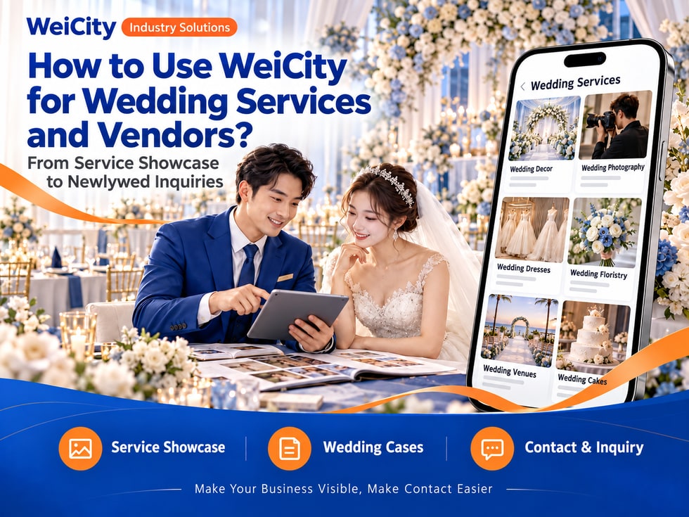 How Wedding and Bridal Service Providers Can Use WeiCity: From Service Showcase to Couple Inquiries