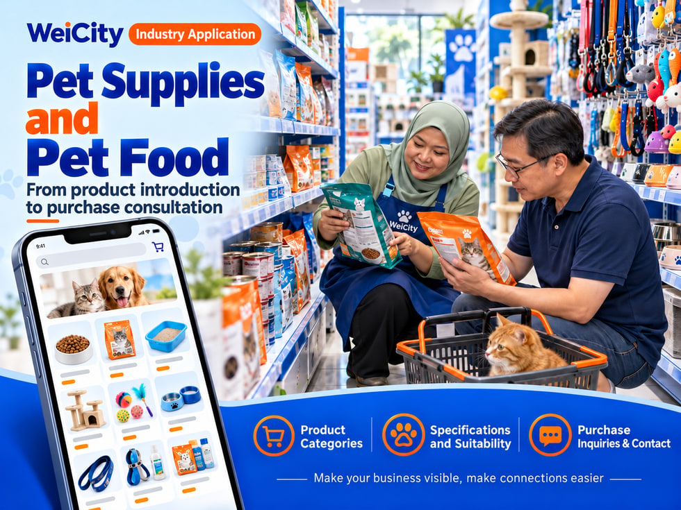 86 How Can Pet Supply and Pet Food Merchants Use WeiCity? From Product Introduction to Purchase Inquiries
