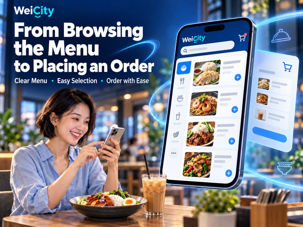 1 ๐ฝ๏ธ WeiCity Online Ordering: From browsing the menu to submitting an order