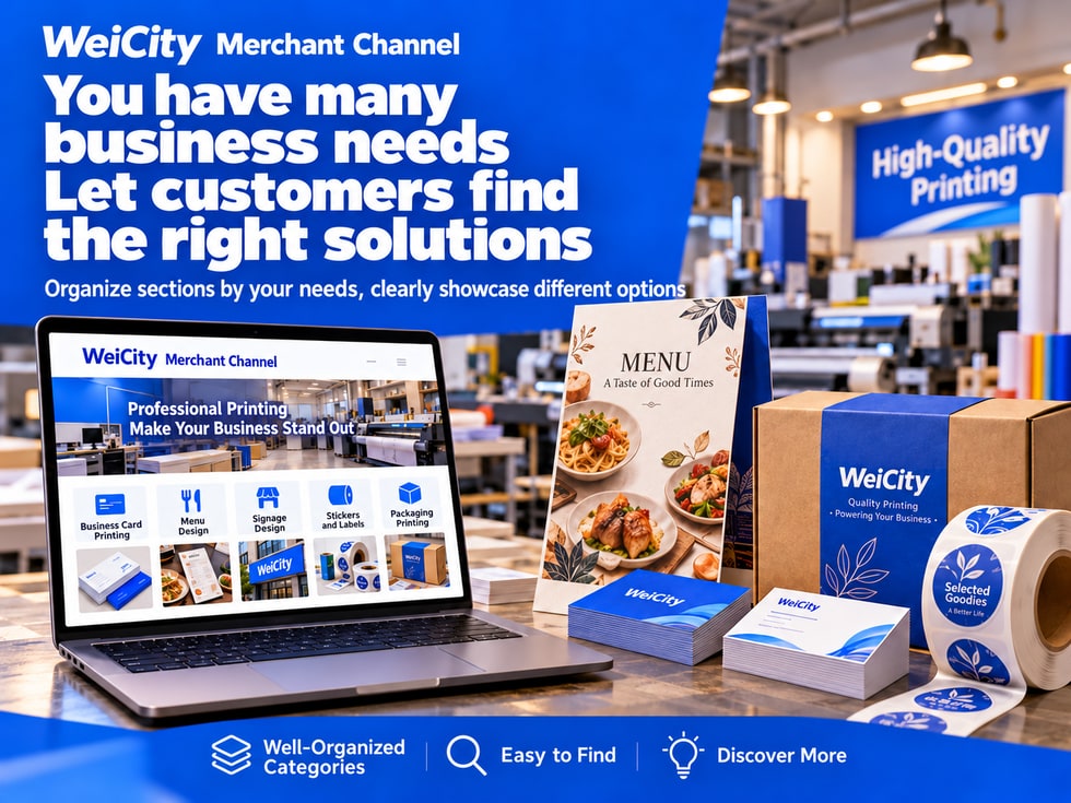 8 🗂️ You offer many services, but customers only know some of them? Use WeiCity sections to showcase different options