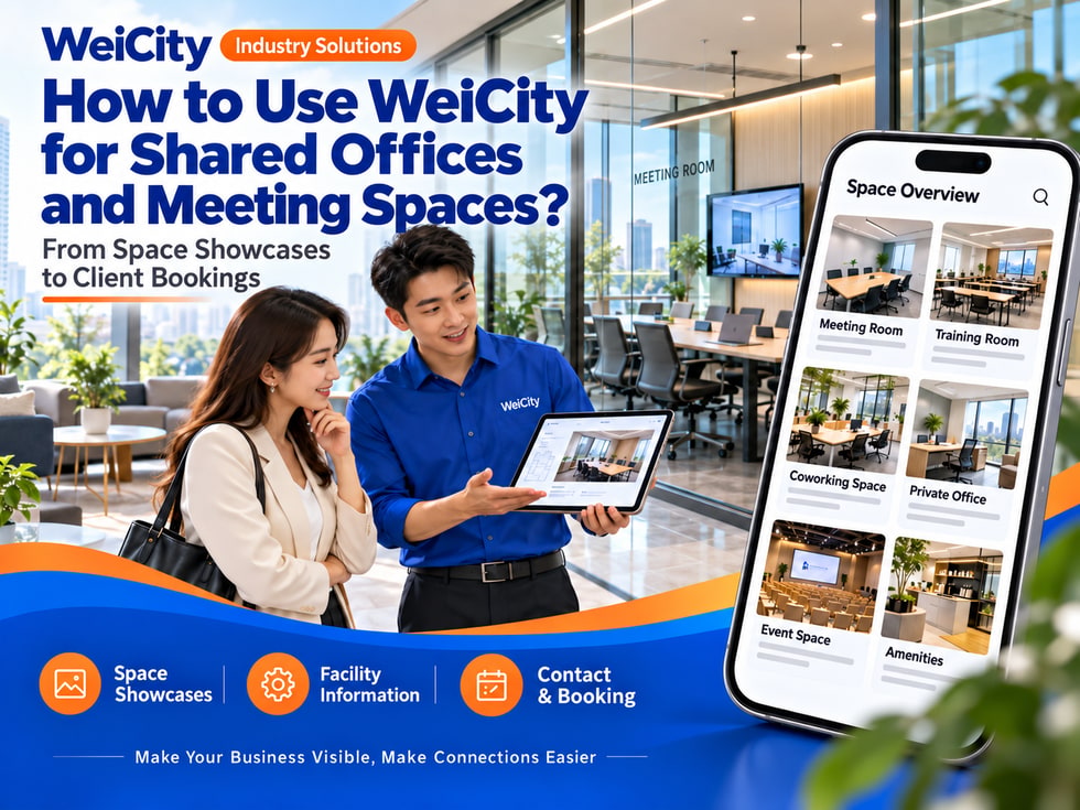 60 How Shared Offices and Meeting Spaces Can Use WeiCity: From Space Showcase to Customer Bookings