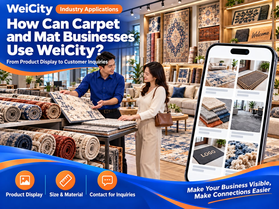 How Carpet and Rug Merchants Can Use WeiCity: From Style Showcase to Customer Inquiries