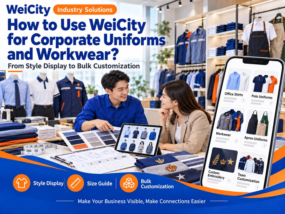 72 How Corporate Uniform and Workwear Merchants Can Use WeiCity: From Style Showcase to Bulk Orders