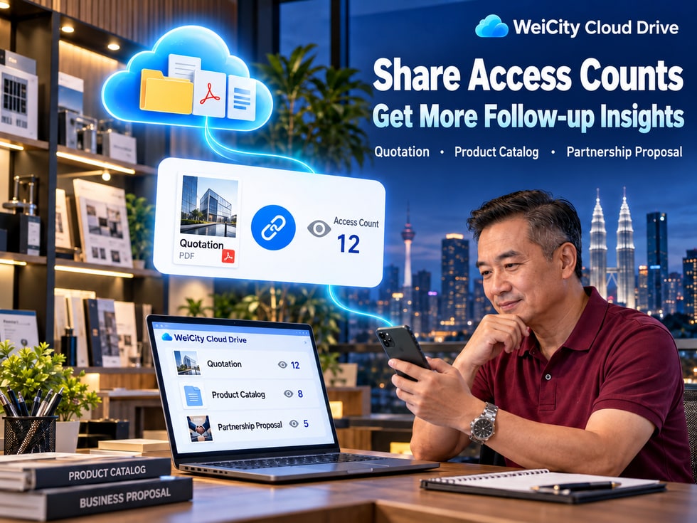 5 Can You See the Number of Visits to a Cloud Drive Sharing Link? WeiCity Feature and Usage Guide