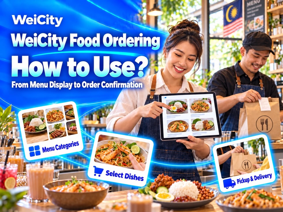 7 How to Use WeiCity Online Ordering Features? From Menu Display to Order Confirmation