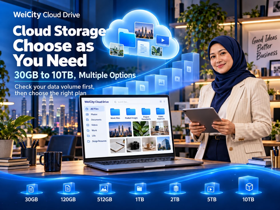 14 WeiCity Cloud Drive Pricing and Capacity Guide: How to Choose Between the 30GB, 120GB to 10TB Plans?