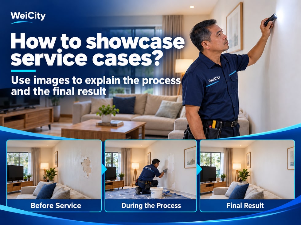 4 How to Showcase Service Cases? Use Photos to Show the Process and Finished Results