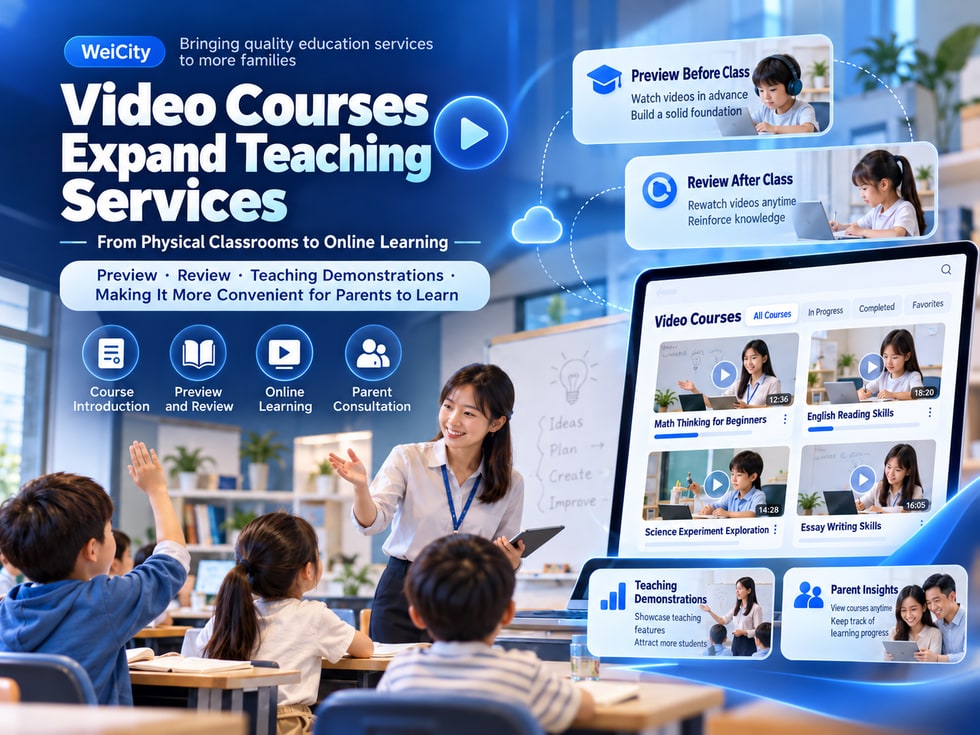 5 How Can Education Centres Use Video Courses to Expand Teaching Services? From Physical Classrooms to Online Learning
