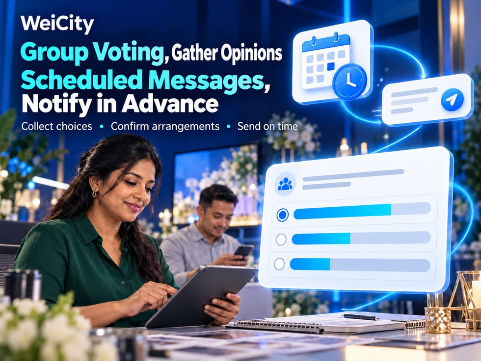 9 WeiCity Group Polls and Scheduled Messages: Collect Opinions in One Place and Arrange Notices in Advance