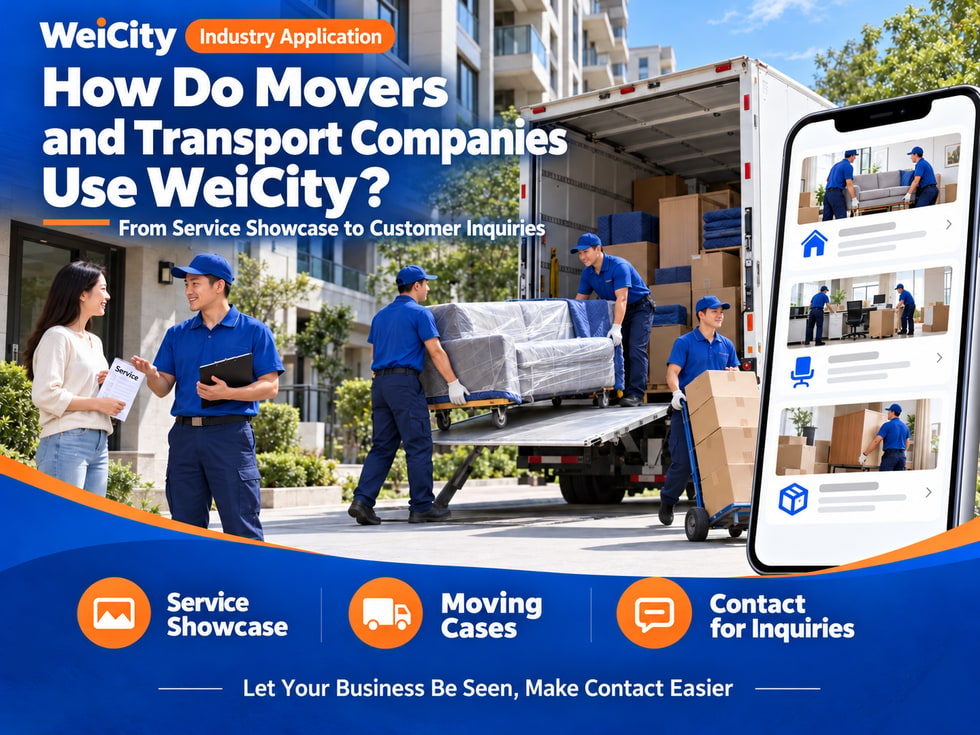 16 How Moving & Transport Merchants Can Use WeiCity: From Service Display to Customer Quote Requests