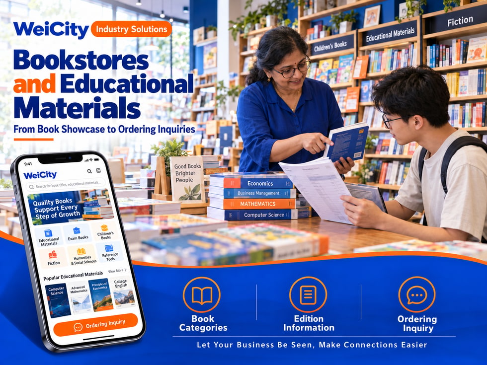 91 How Can Bookstores and Textbook Merchants Use WeiCity? From Book Listings to Ordering Inquiries