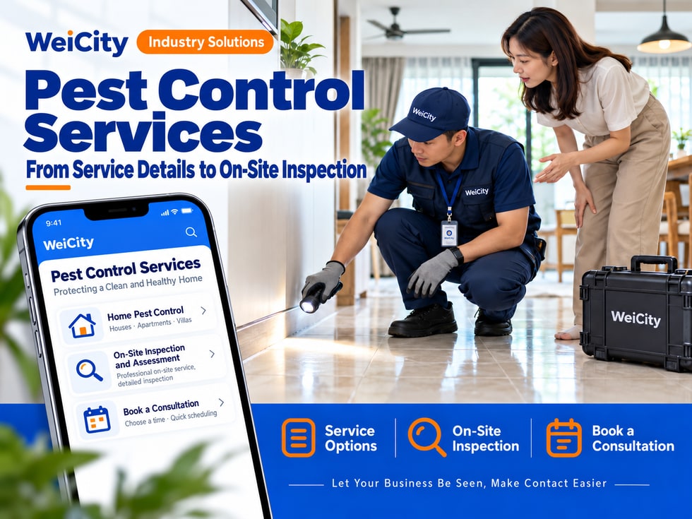 78 How Pest Control Merchants Can Use WeiCity: From Service Descriptions to On-Site Inspection