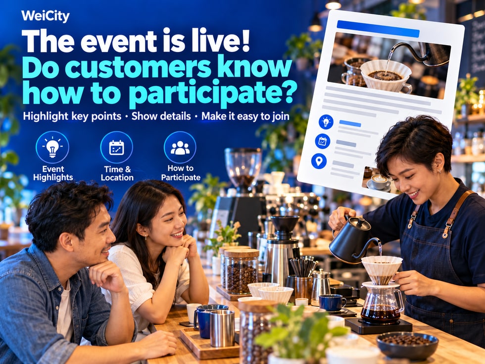 7 📣 The event is out; do customers know how to take part?