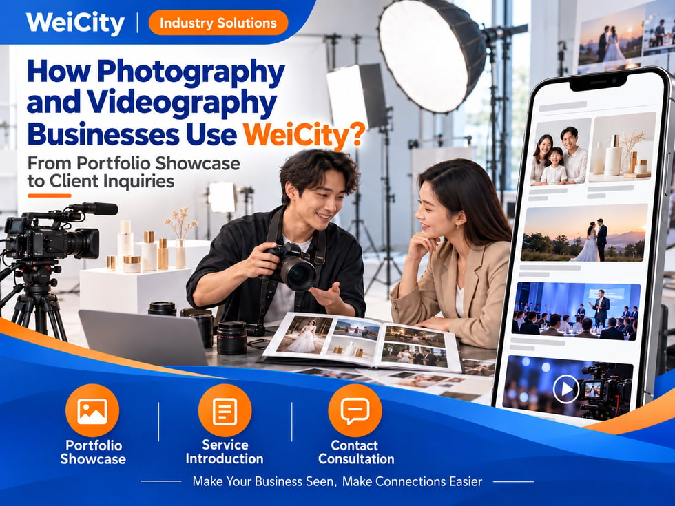 14 How Photography & Videography Merchants Can Use WeiCity: From Work Display to Customer Inquiries