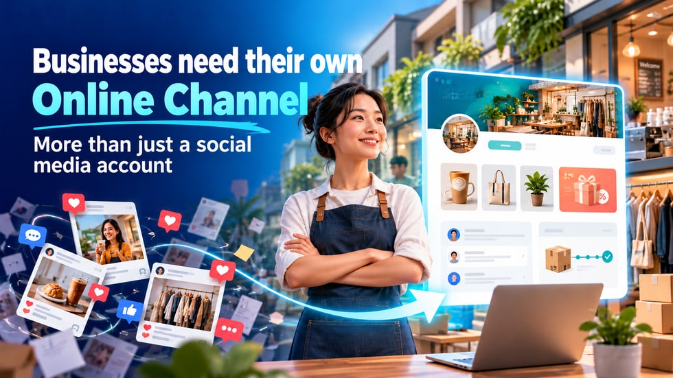 1 📣 Why do merchants need their own online channel, not just a social media account?