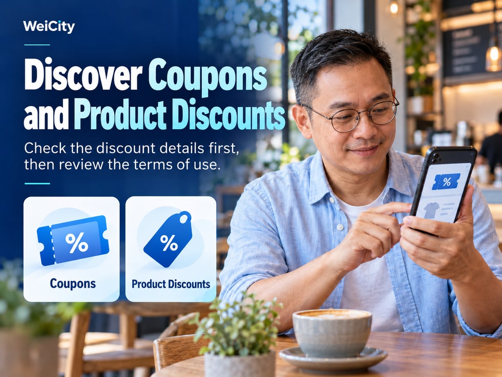 1 WeiCity Offer Features: Getting to Know Coupons and Product Discounts