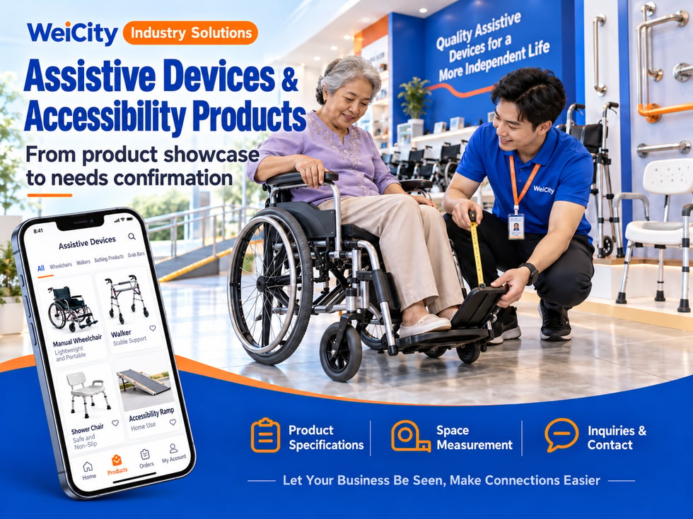 89 How Can Rehabilitation Aids and Accessibility Product Merchants Use WeiCity? From Product Display to Confirming Needs