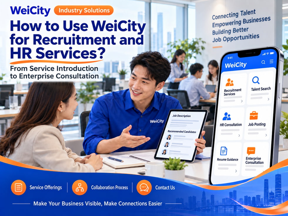 68 How Recruitment and Human Resources Service Providers Can Use WeiCity: From Service Introduction to Business Consultations
