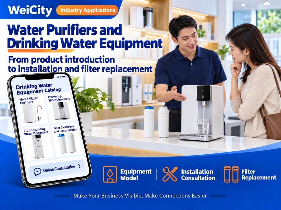 79 How Water Purifier and Drinking Equipment Merchants Can Use WeiCity: From Product Introduction to Installation and Filter Replacement