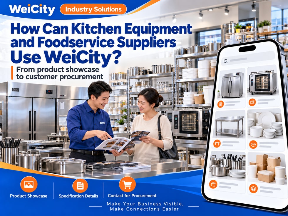 How Kitchen Equipment and Foodservice Supply Merchants Can Use WeiCity: From Product Showcase to Customer Purchasing