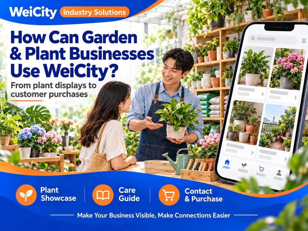 20 How Gardening & Plant Merchants Can Use WeiCity: From Plant Display to Customer Purchases