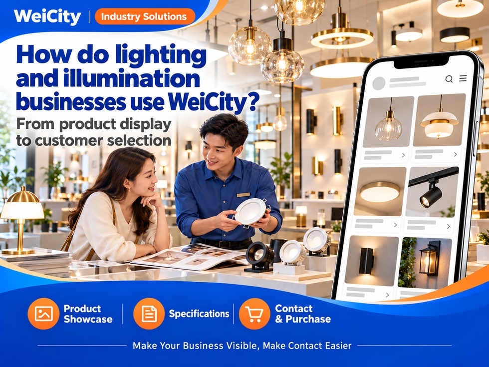 How Lighting Merchants Can Use WeiCity: From Product Showcase to Customer Selection