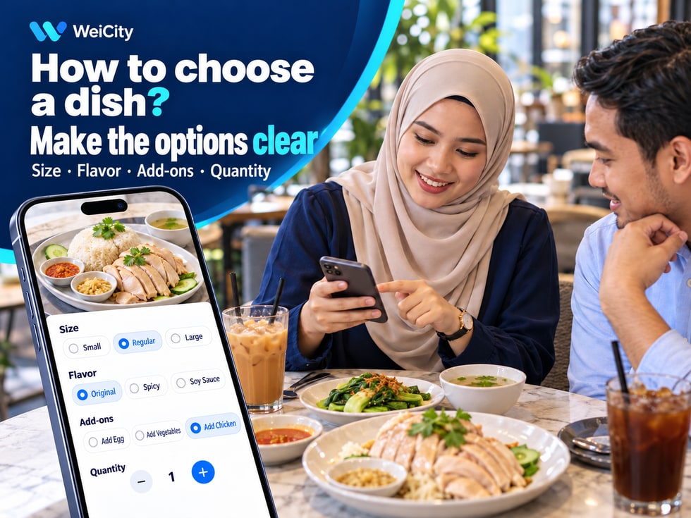 3 🛒 How do customers choose dishes? Explain the ordering process clearly