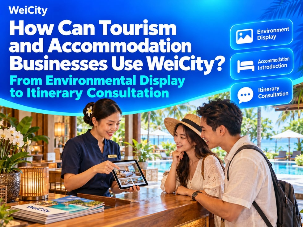 6 How Travel & Accommodation Merchants Can Use WeiCity: From Environment Display to Itinerary Inquiries