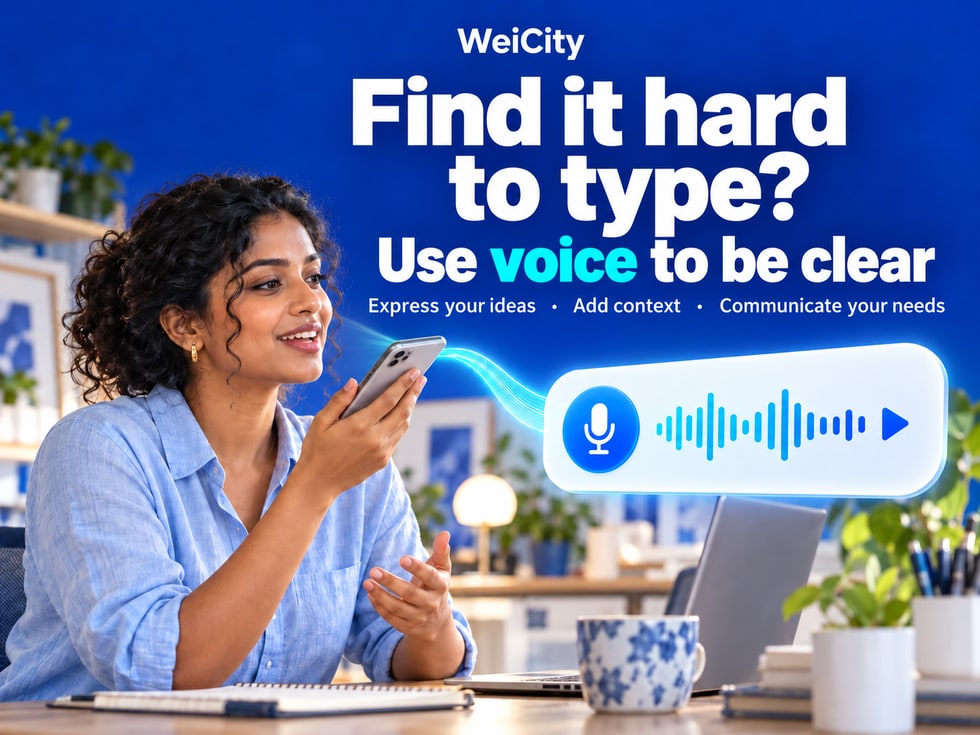 5 How to Use WeiCity Voice Messages: Explain Your Needs Clearly When Typing Is Inconvenient