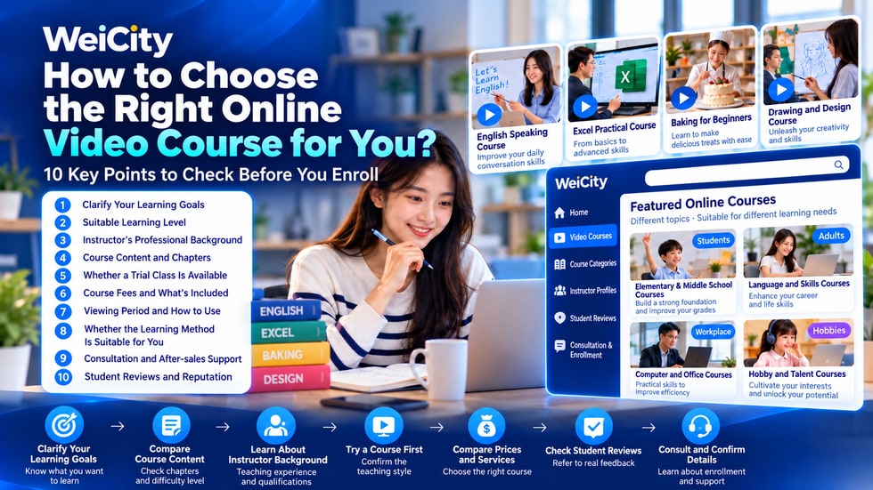 7 How to Choose the Right Online Video Course? 10 Key Points to Check Before Signing Up
