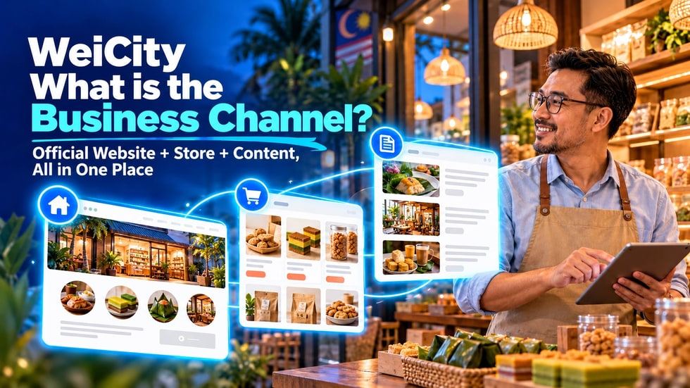 2 🏪 What is a WeiCity merchant channel? One article to understand "website + store + content"