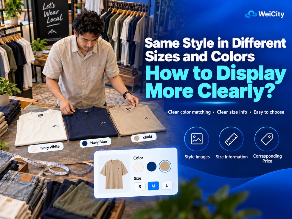 5🎨 Same Style in Different Sizes and Colors. How Can You Display Them Clearly?