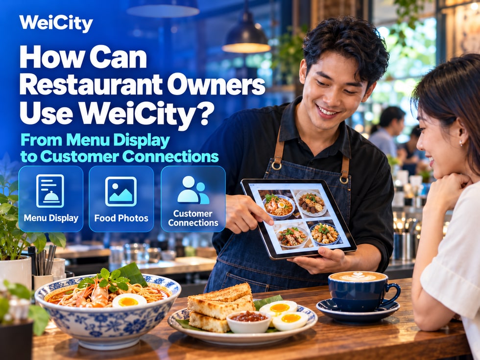 1 How Food & Beverage Merchants Can Use WeiCity: From Menu Display to Customer Contact