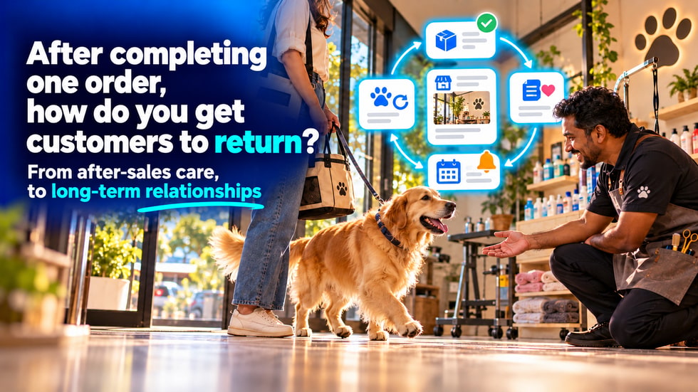 14 🔁 After completing an order, how do you get customers to come back?