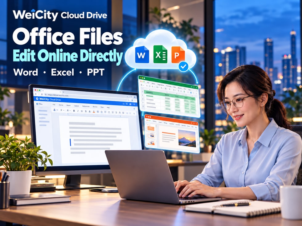 10 How to Edit Word, Excel and PPT Online? WeiCity Cloud Drive User Guide