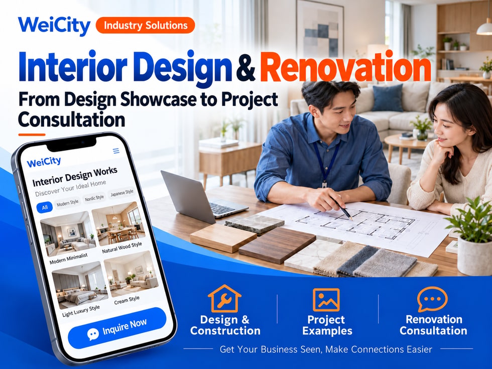 76 How Interior Design and Renovation Merchants Can Use WeiCity: From Design Showcase to Project Consultation