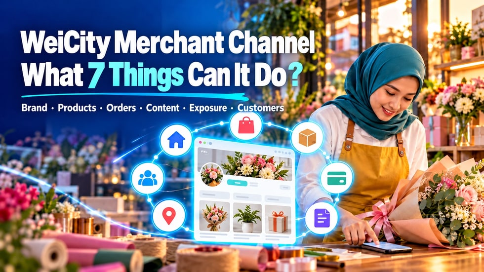 3 🧰 What seven things can a WeiCity merchant channel help merchants do?