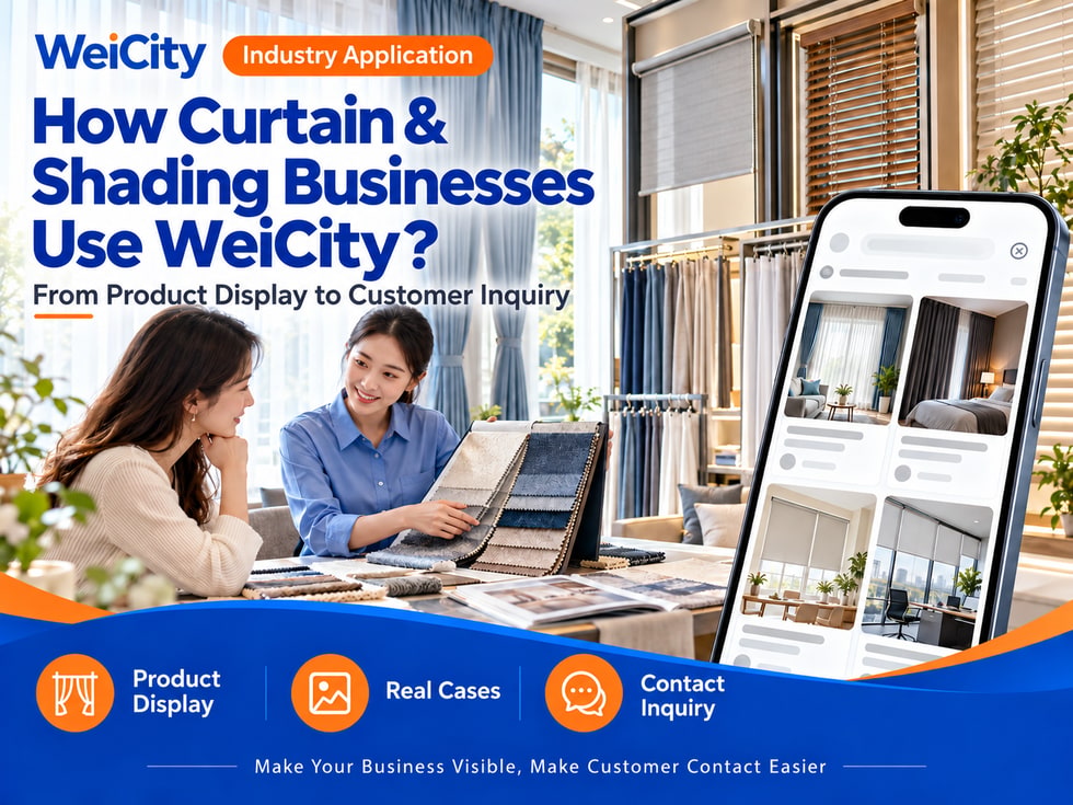 18 How Curtain & Shading Merchants Can Use WeiCity: From Style Display to Customer Inquiries