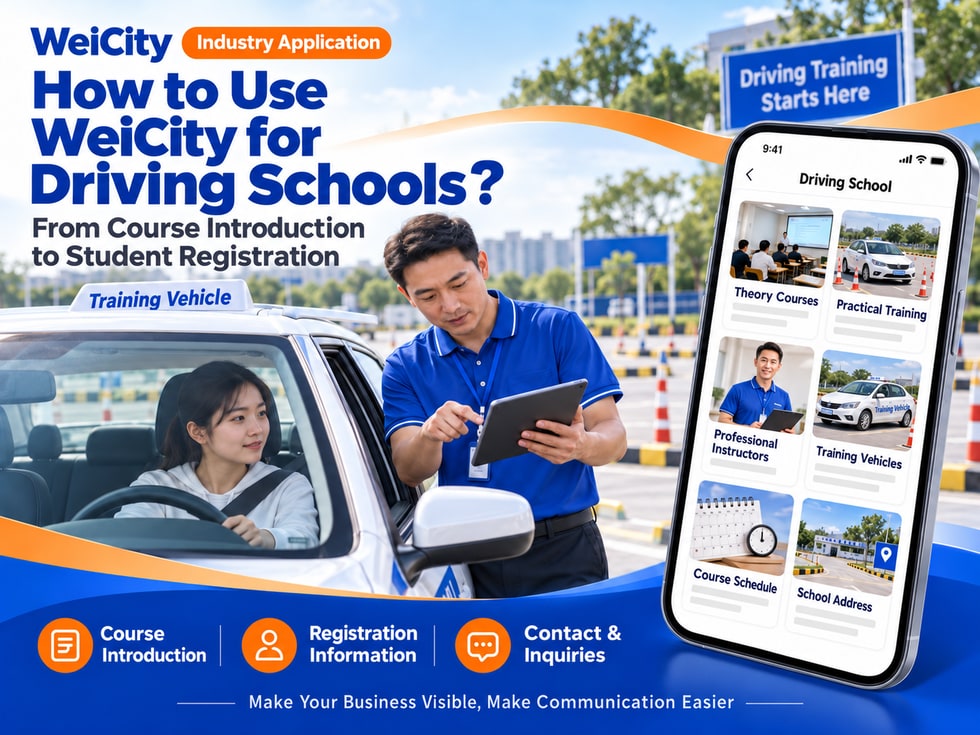 65 How Driving Schools Can Use WeiCity: From Course Introduction to Student Registration