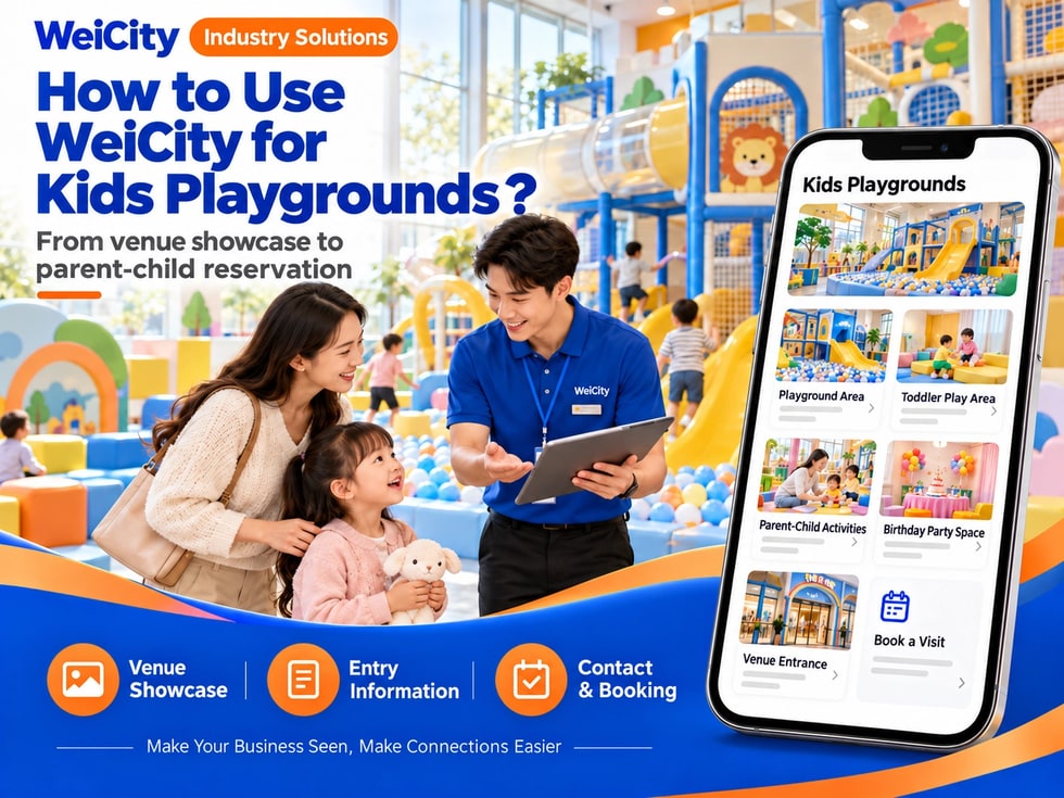 71 How Children's Playgrounds Can Use WeiCity: From Venue Showcase to Family Bookings