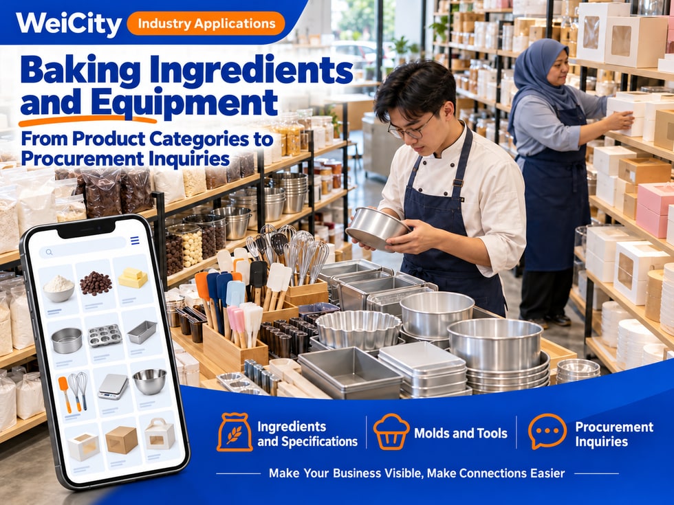 83 How Can Baking Ingredient and Equipment Merchants Use WeiCity? From Product Categories to Purchase Inquiries