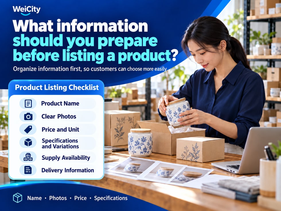 2 📋 What Information Should Be Prepared Before Listing a Product?