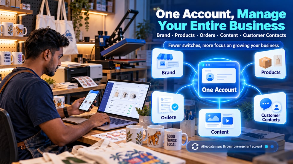 27 🧩 One Account to Manage Your Brand, Products, Orders, Content, and Customer Contact
