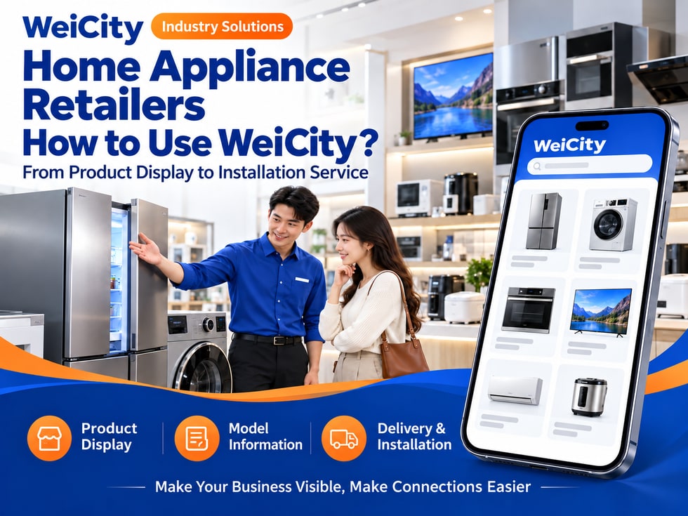 How Home Appliance Merchants Can Use WeiCity: From Product Showcase to Installation Services