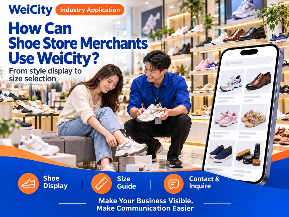 How Shoe Store Merchants Can Use WeiCity: From Style Showcase to Size Selection