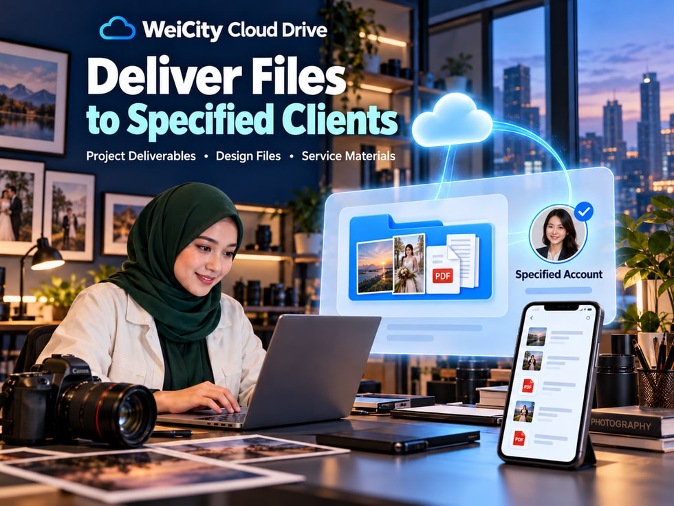 9 How to Share Deliverable Files with Specific Customers? WeiCity Cloud Drive Application Guide