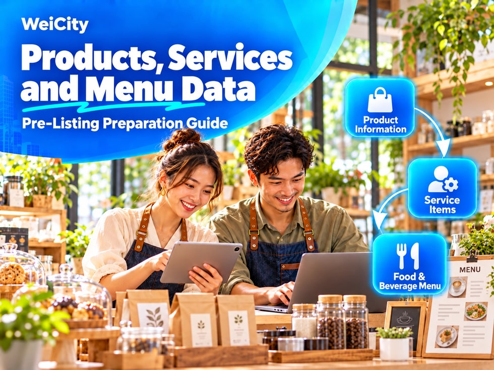 7 How Should WeiCity Products, Services, or Menus Be Organized? A Guide to Preparing Before Listing