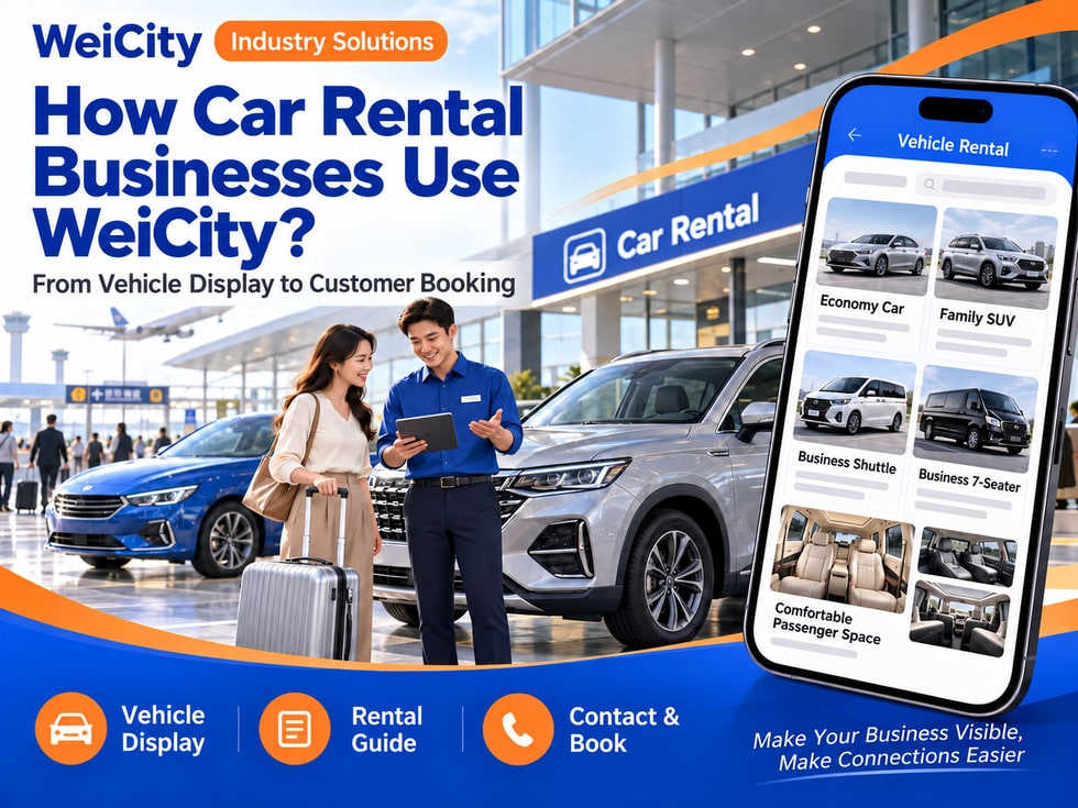 59 How Car Rental Merchants Can Use WeiCity: From Vehicle Showcase to Customer Reservations