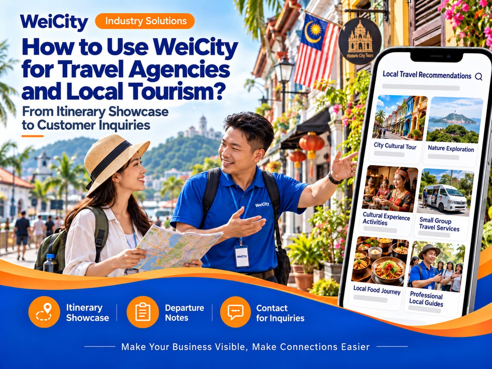 How Travel Agencies and Local Tour Services Can Use WeiCity: From Itinerary Showcase to Client Inquiries