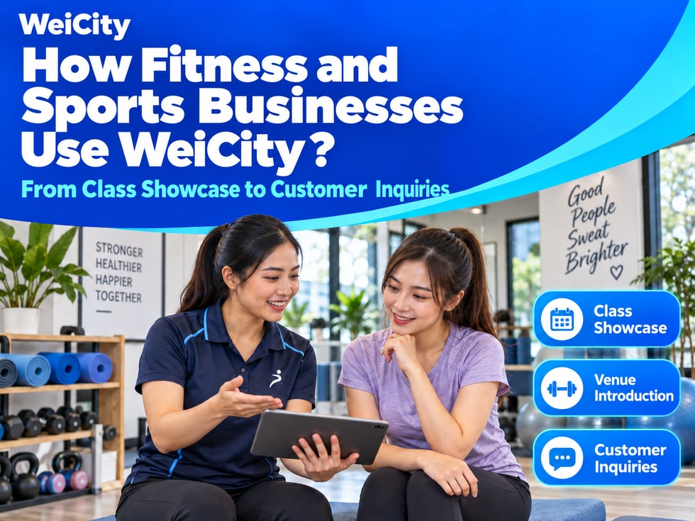 9 How Sports & Fitness Merchants Can Use WeiCity: From Class Display to Member Inquiries